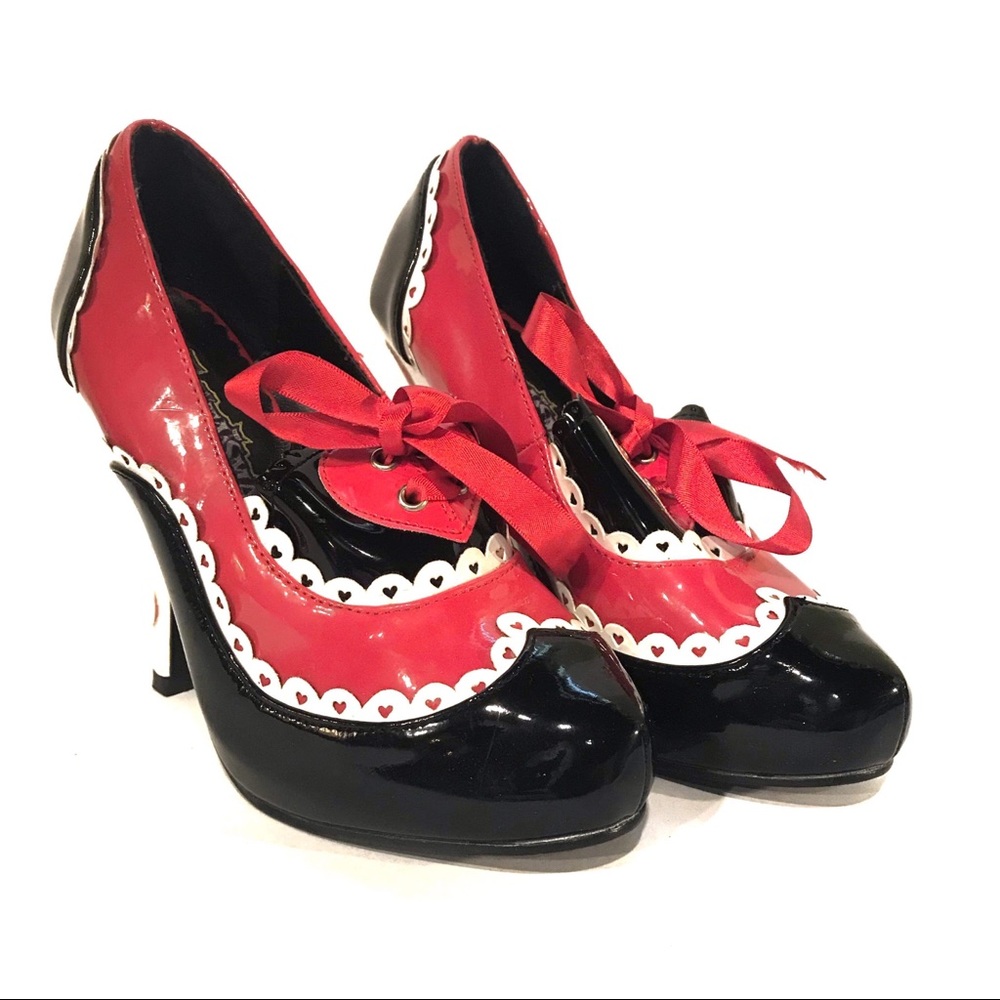 Rare Fantasma Pin-up Girl “Valentine” heels, sz6